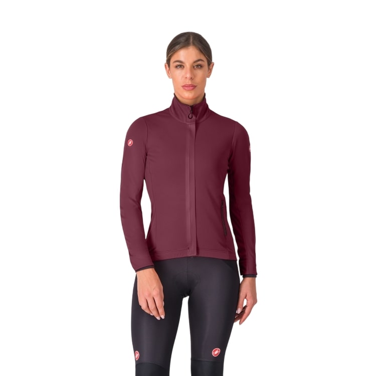 Castelli Alpha 150 W jacket lange mouw deep bordeaux dames 4525531-625