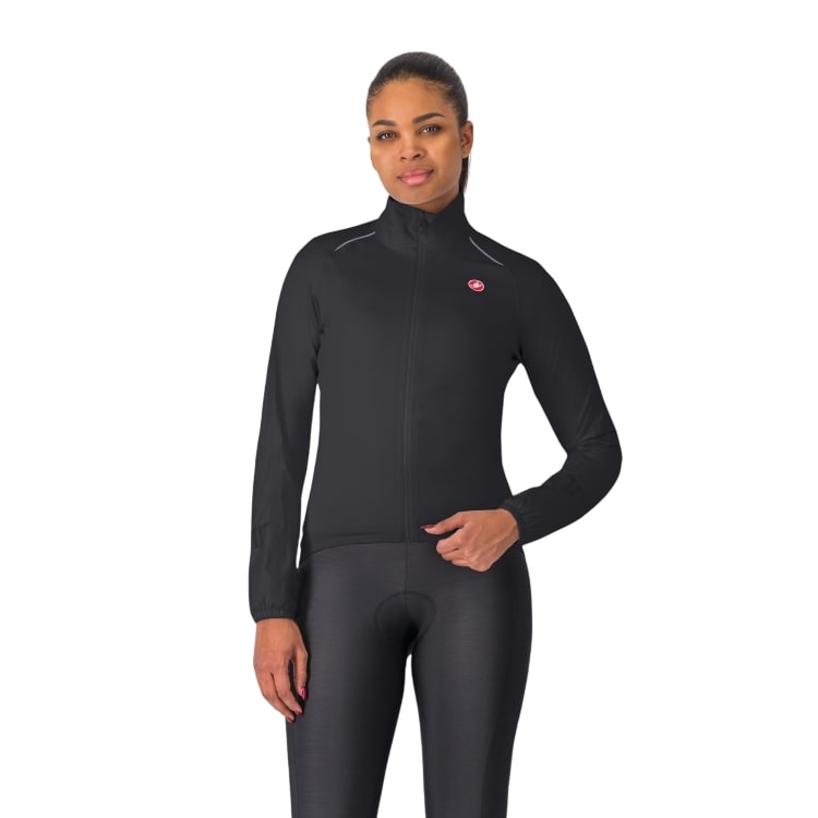 Castelli Emergency 3 W Rain Jacket fietsjas lange mouw zwart dames 4525535-085