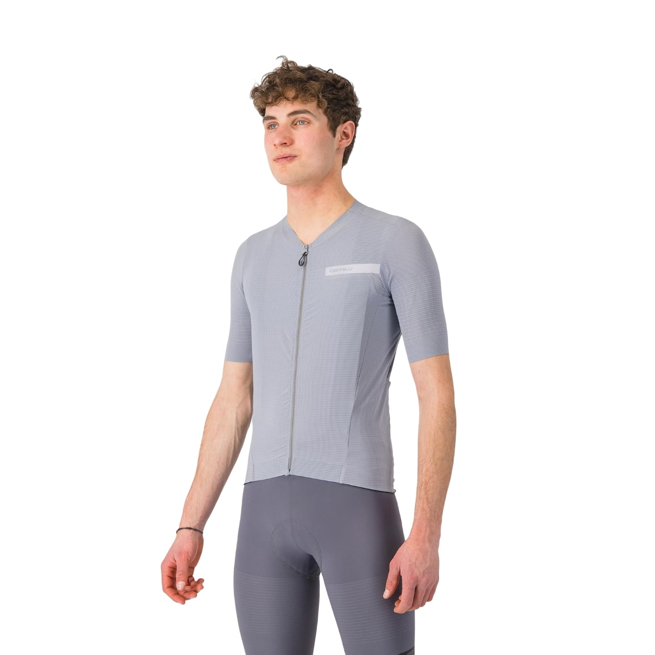 Castelli Premio evo fietsshirt korte mouw vortex grey heren 4525008-860