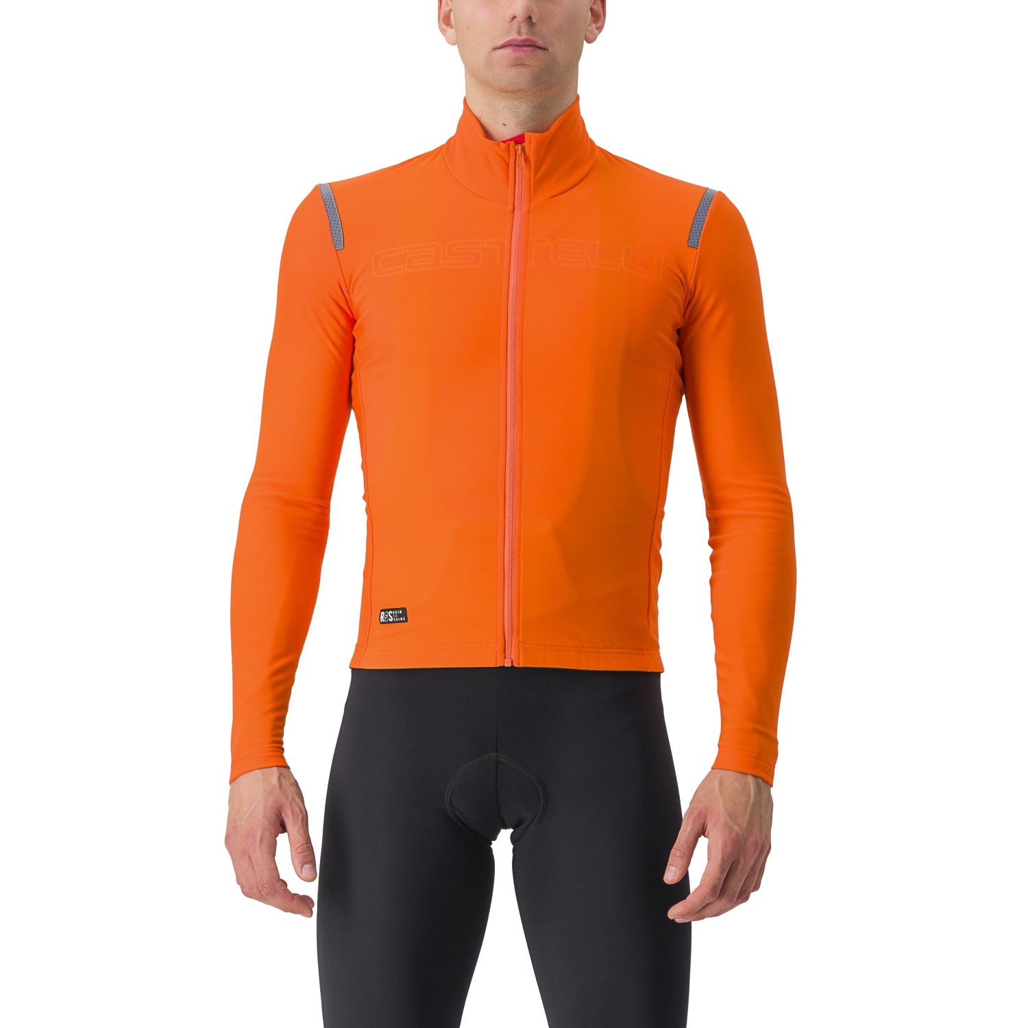 Castelli tutto nano RoS fietsshirt lange mouw oranje heren XXL afbeelding