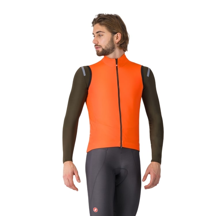 Castelli Perfetto Air Vest mouwloos brilliant orange heren 4525503-034