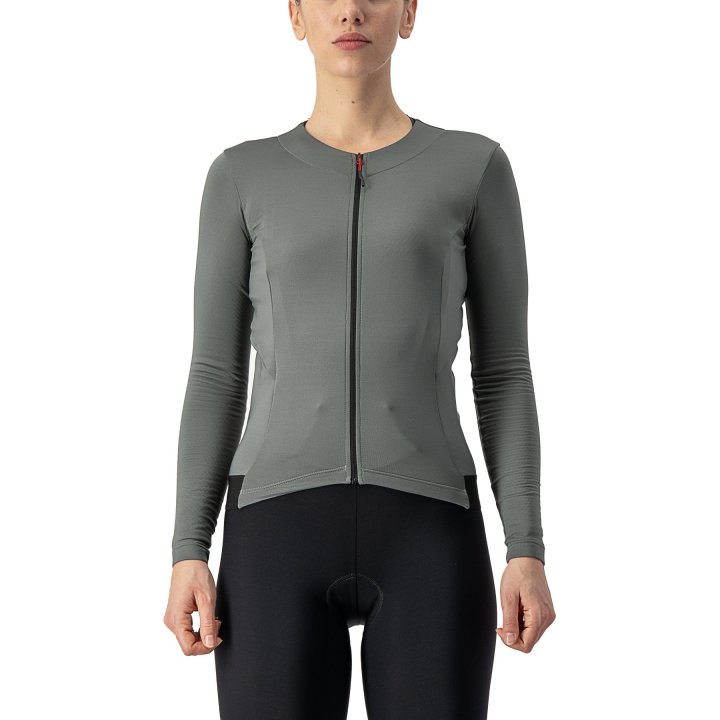 Castelli Fly Jersey lange mouw grijs dames XL