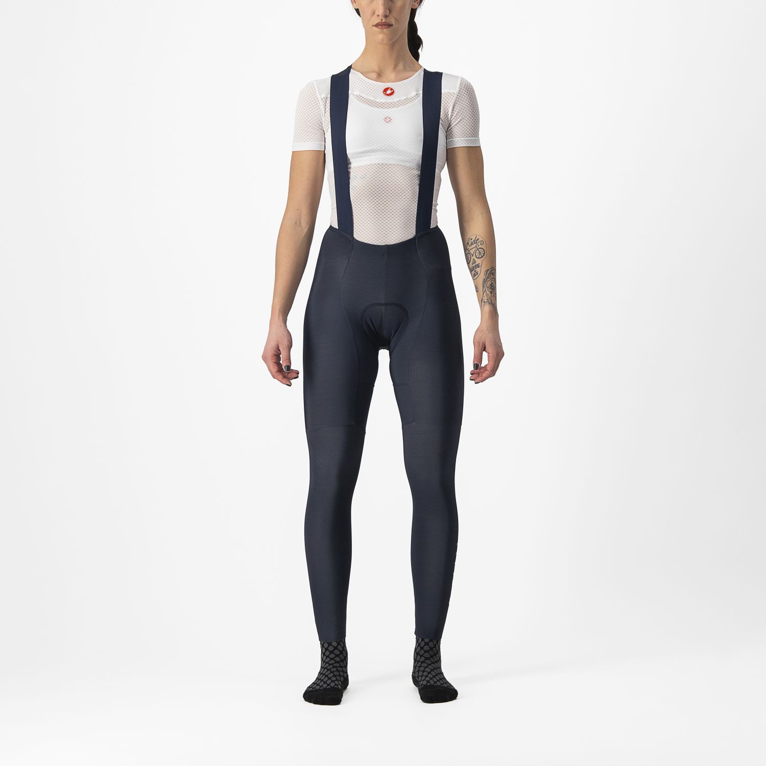 Castelli Free Aero RC fietsbroek lang blauw dames S