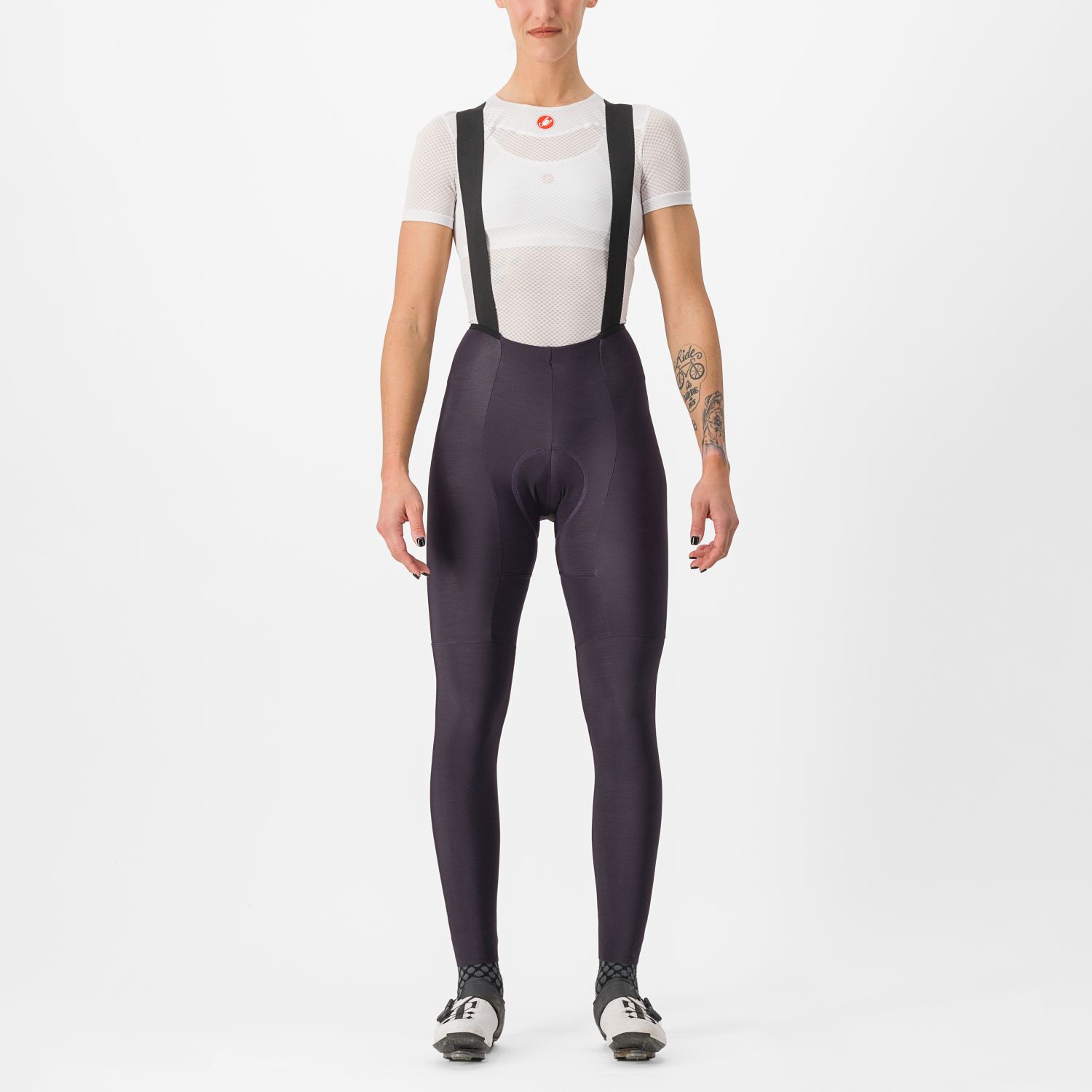 Castelli Free Aero RC bibtight paars dames S