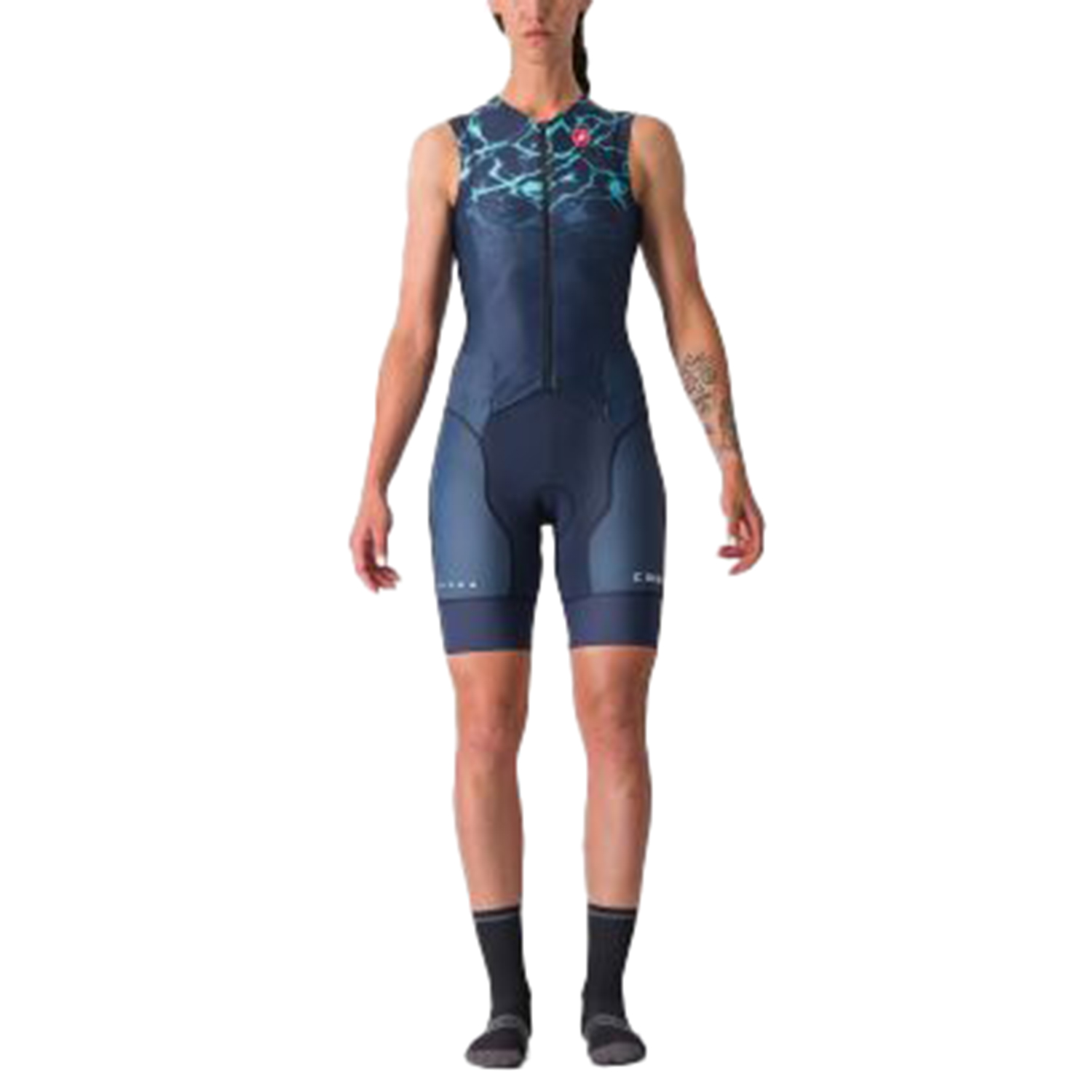 Castelli Free Sanremo 2 trisuit mouwloos blauw dames 8622094-424