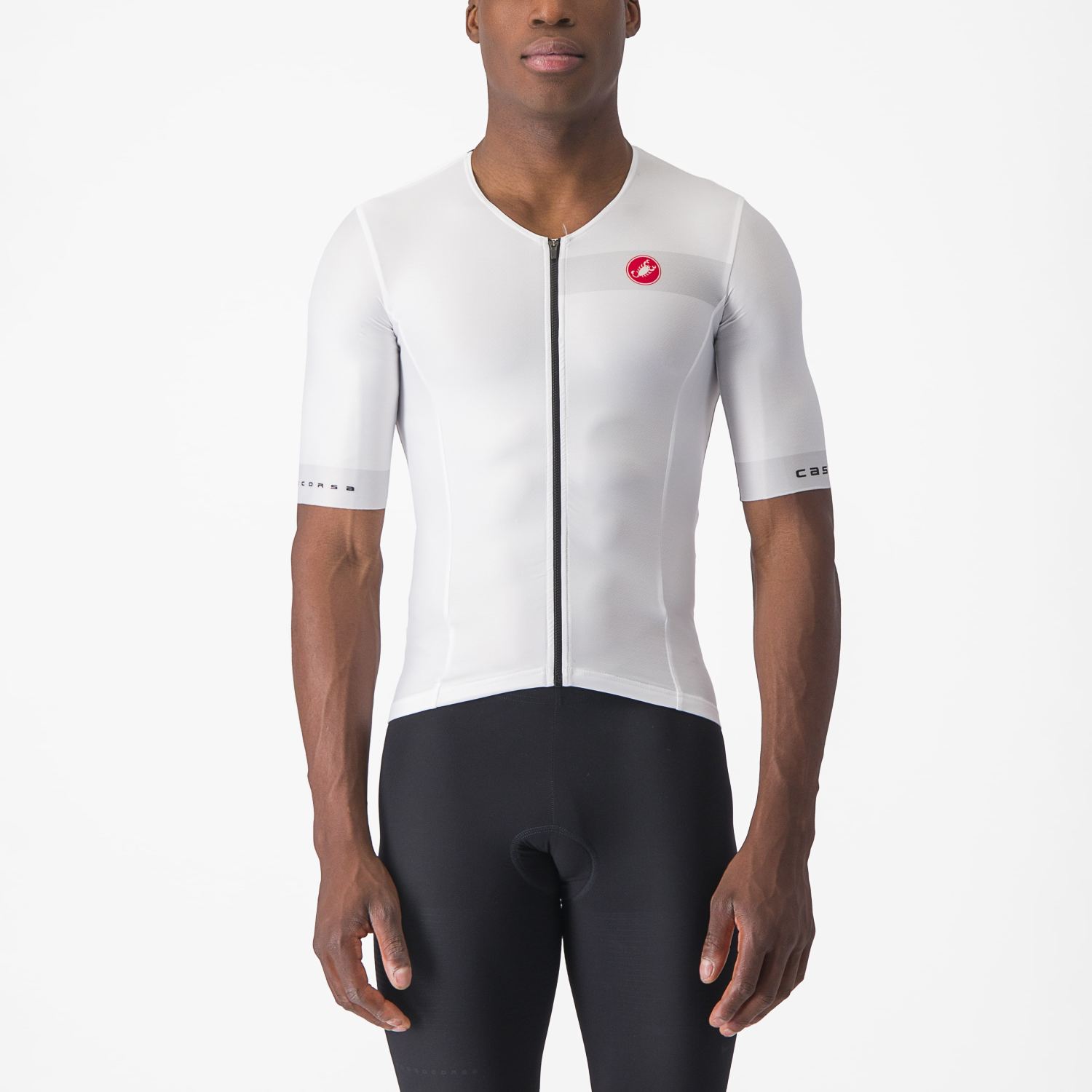 Castelli Free speed 2 race tri top wit/zwart heren XXL