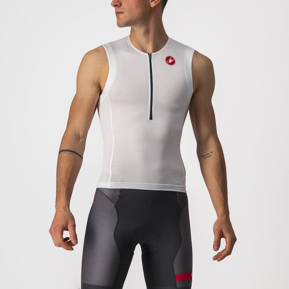 Castelli Free tri 2 mouwloos top wit heren 8622091-101