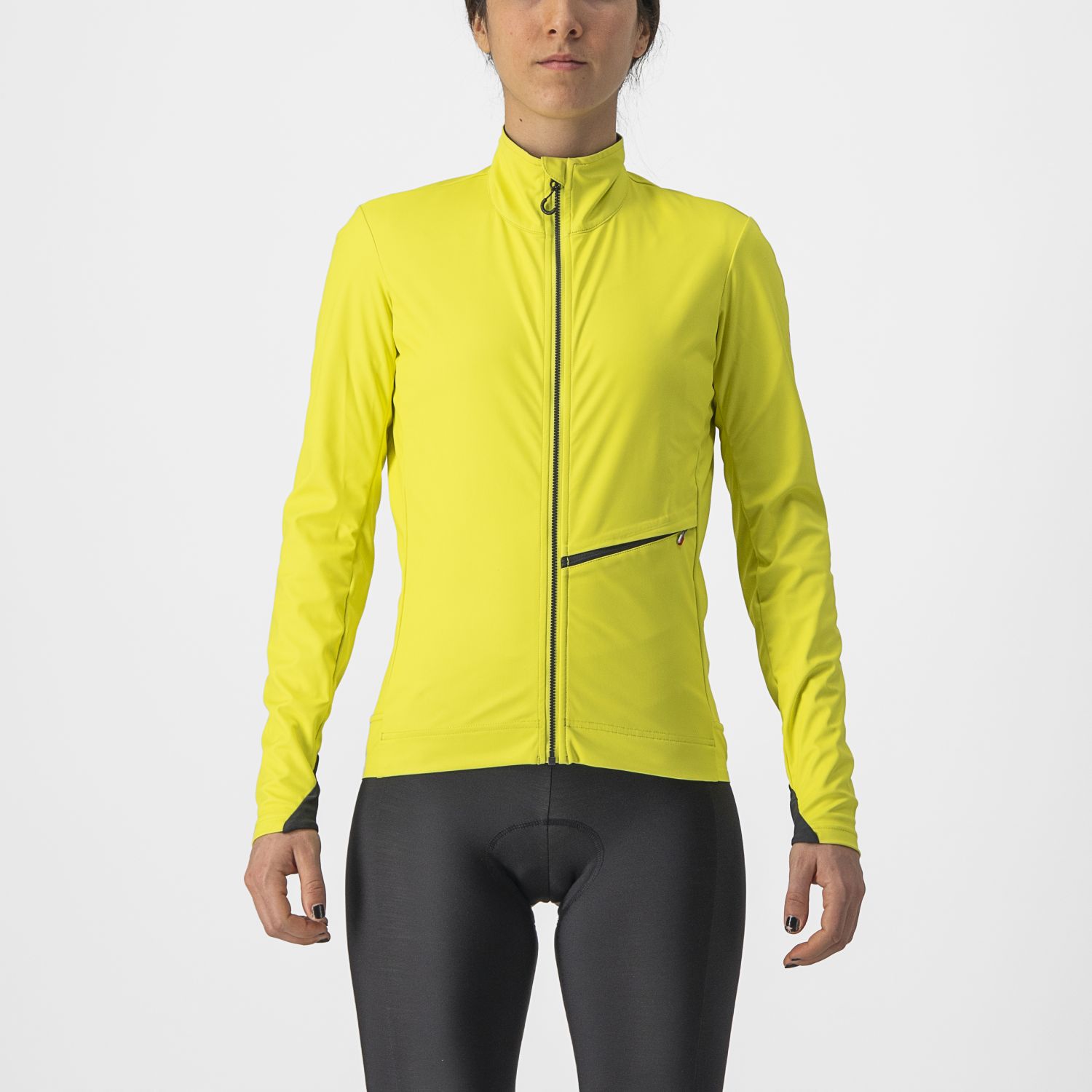 Castelli GO fietsjack fietsjack lange mouw geel dames M