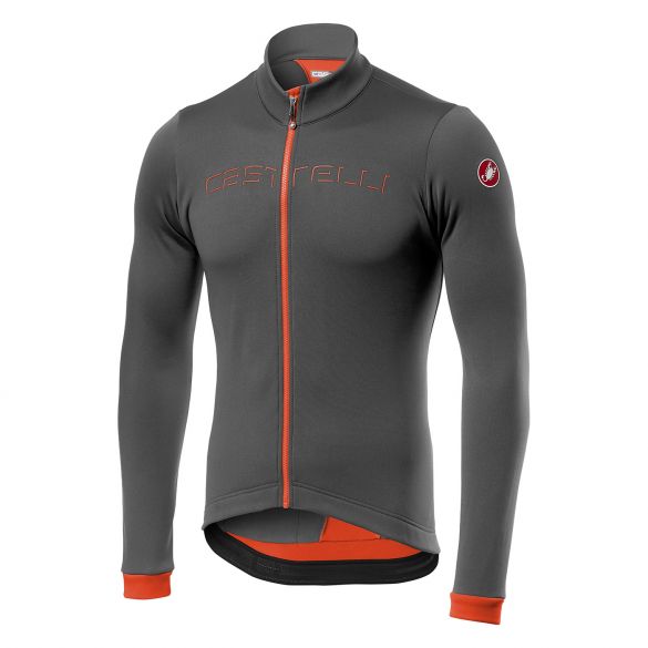 Castelli Fondo fietsshirt lange mouw grijs heren 17511-334