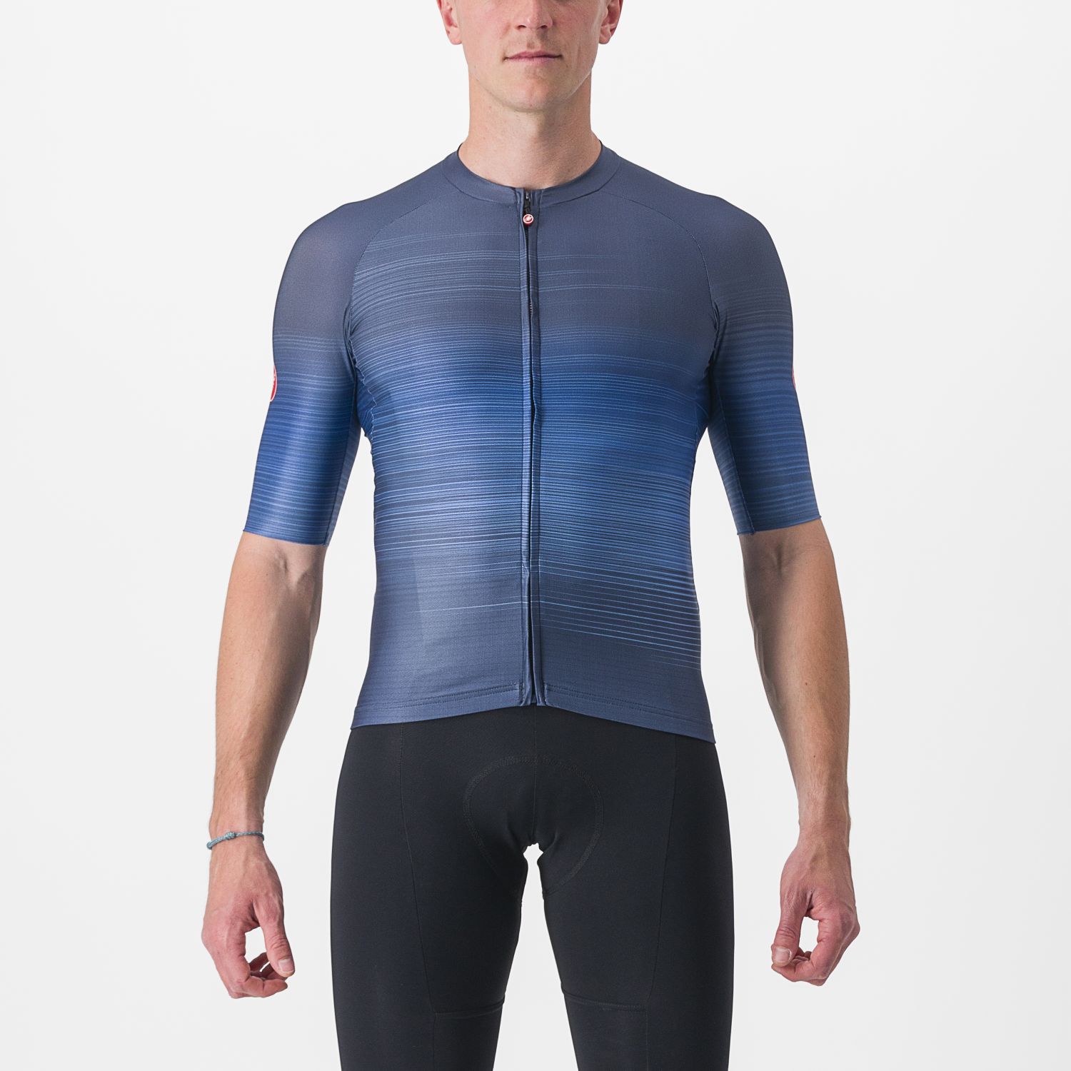 Castelli Aero race 6.0 korte mouw fietsshirt blauw heren XXL afbeelding