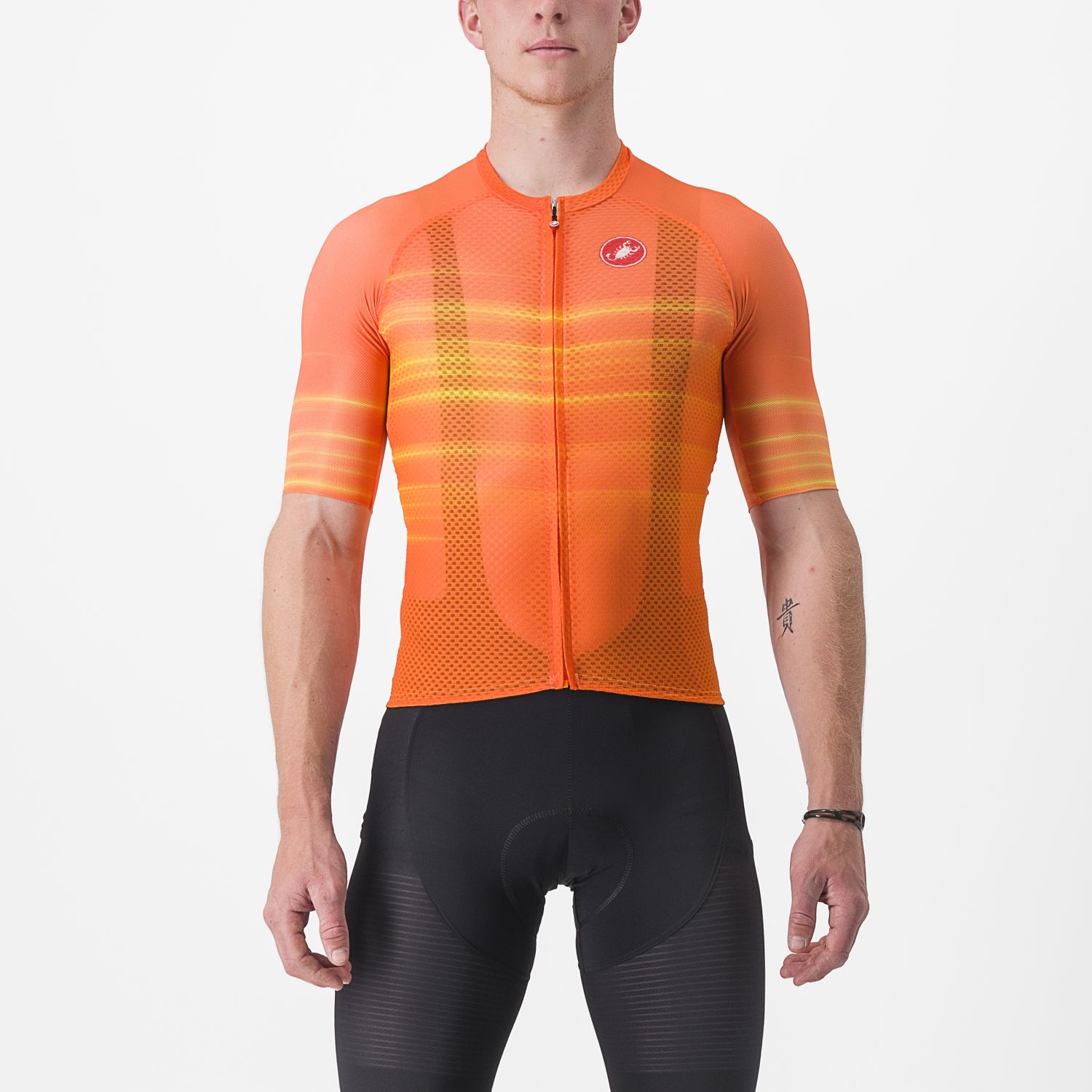 Castelli Climber's 3.0 SL2 korte mouw fietsshirt oranje heren M