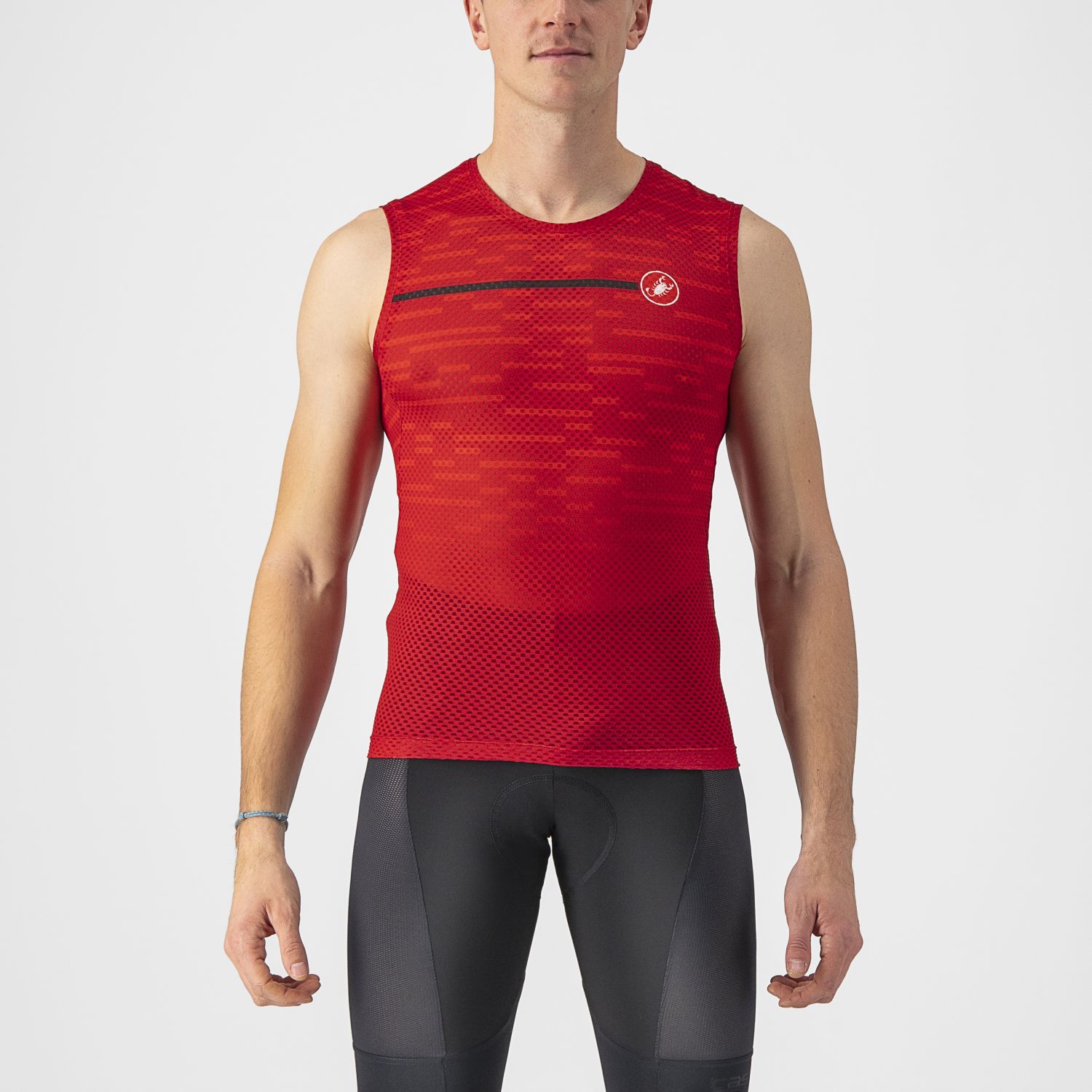 Castelli Insider spinning shirt mouwloos rood heren M