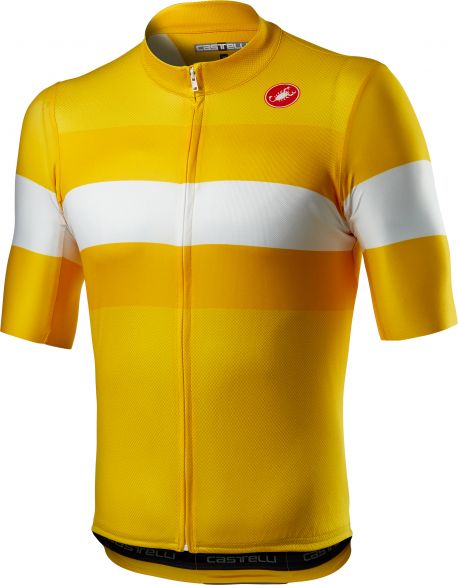 Castelli LaMITICA korte mouw fietsshirt geel heren 21072-731