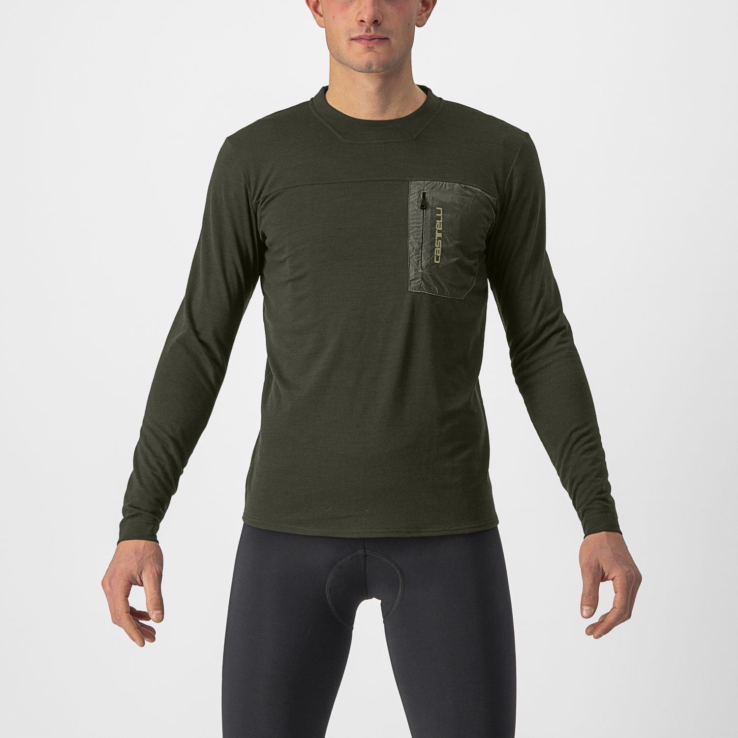 Castelli Unlimited Merino fietsshirt lange mouw groen heren XXXL