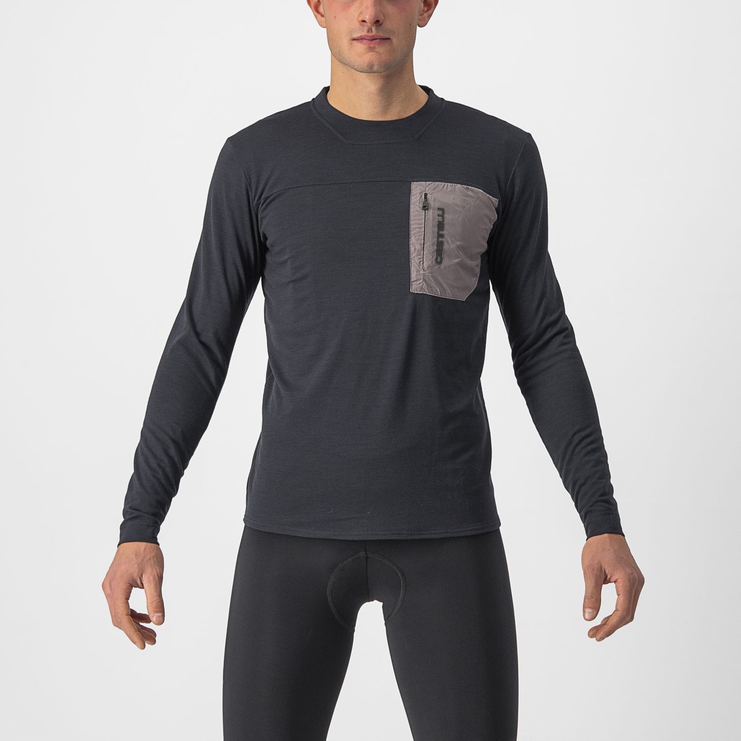 Castelli Unlimited Merino fietsshirt lange mouw zwart heren XXXL