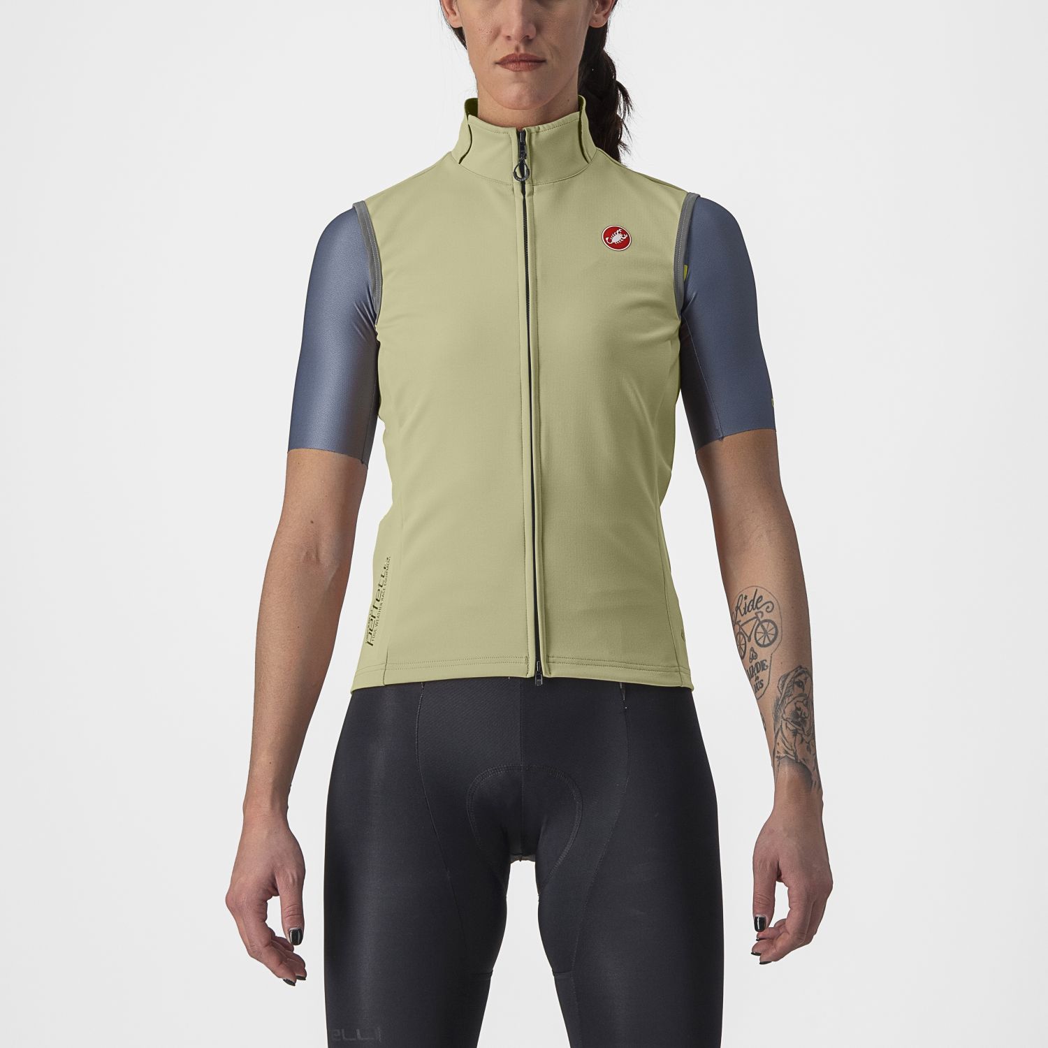 Castelli Perfetto RoS 2 fietsvest mouwloos groen dames 4522546-363