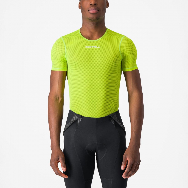 Castelli Pro mesh 2.0 korte mouw ondershirt lichtgroen heren M