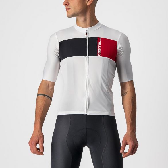 Castelli Prologo 7 fietsshirt korte mouw wit heren XXXL