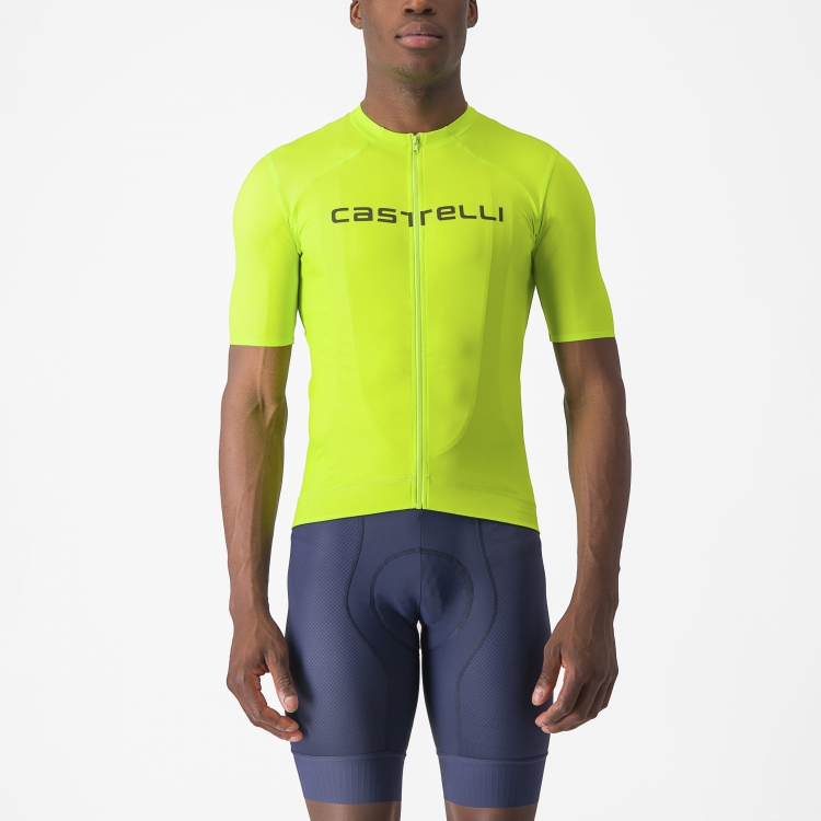 Castelli Prologo Lite fietsshirt korte mouw groen heren L