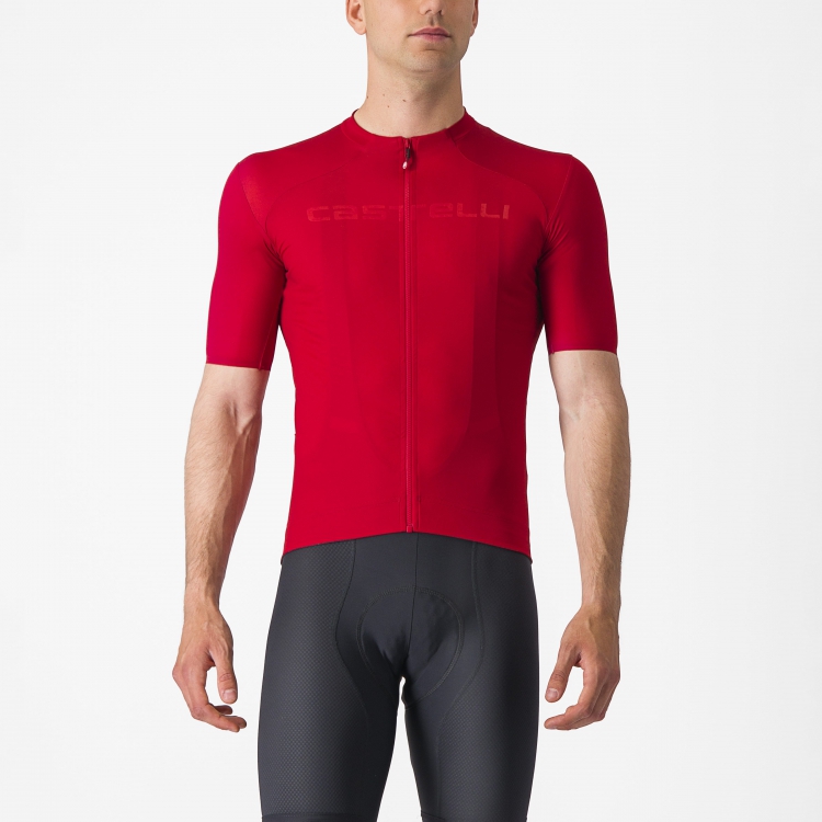 Castelli Prologo Lite fietsshirt korte mouw rood heren XL