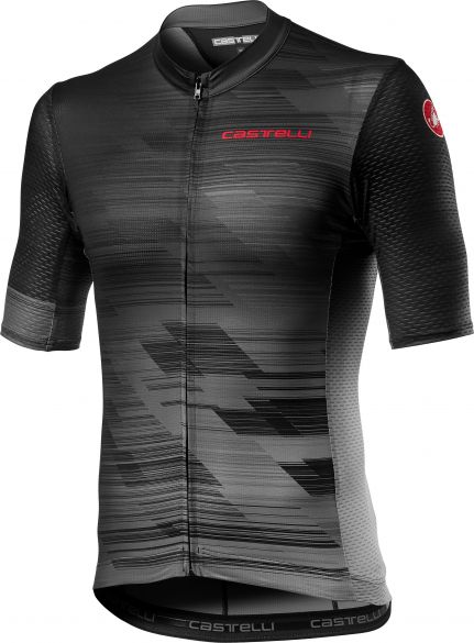 Castelli Rapido korte mouw fietsshirt zwart/grijs heren 21016-030