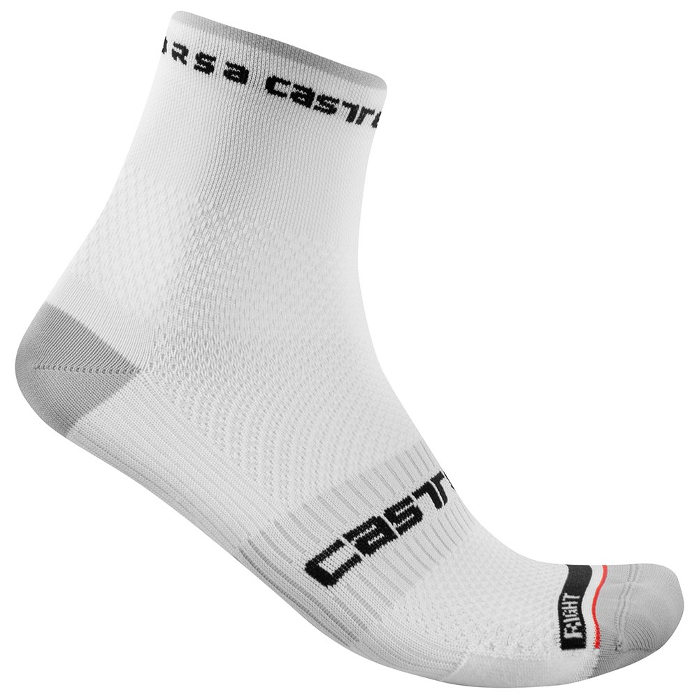 Castelli Rosso corsa 9 fietssokken wit heren XXL afbeelding