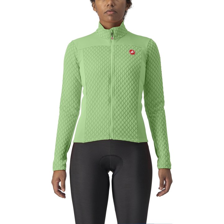 Castelli Sfida 2 fietsshirt lange mouw groen dames XL