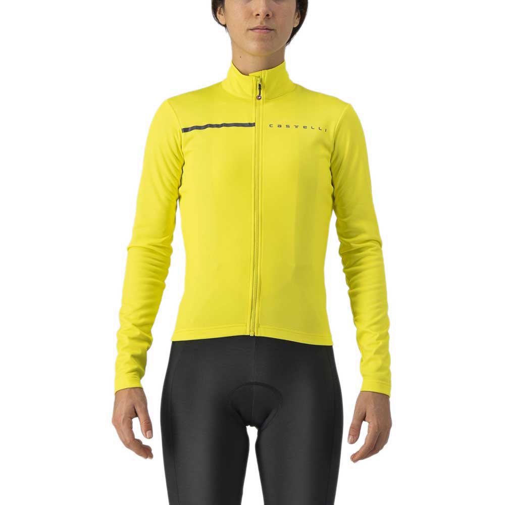 Castelli Sinergia 2 fietsshirt lange mouw geel dames L