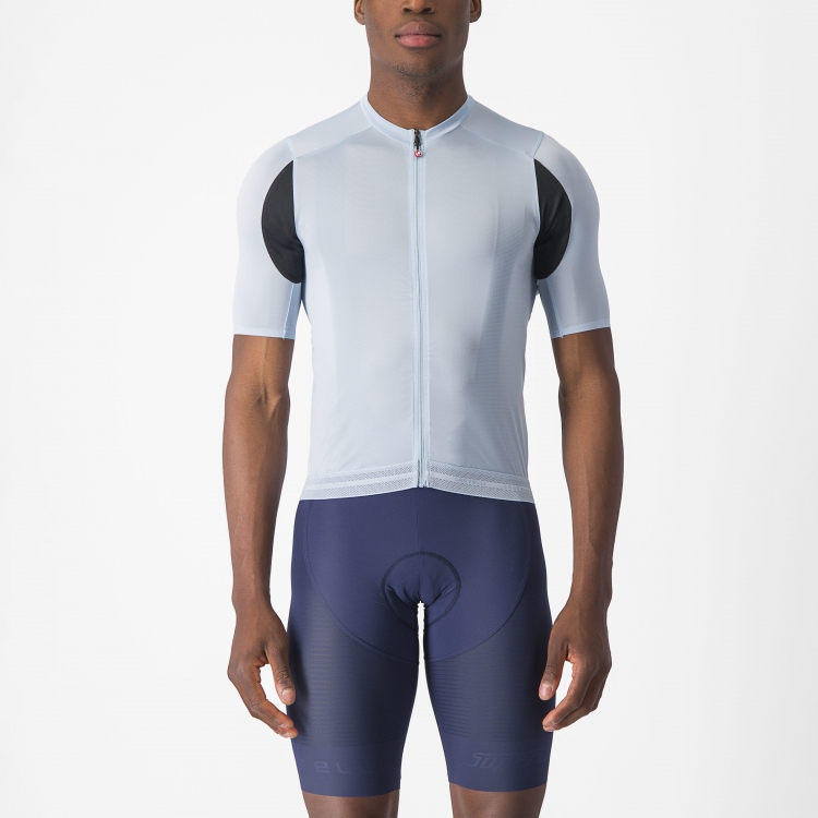 Castelli Superleggera 3 korte mouw fietsshirt lichtblauw heren XL