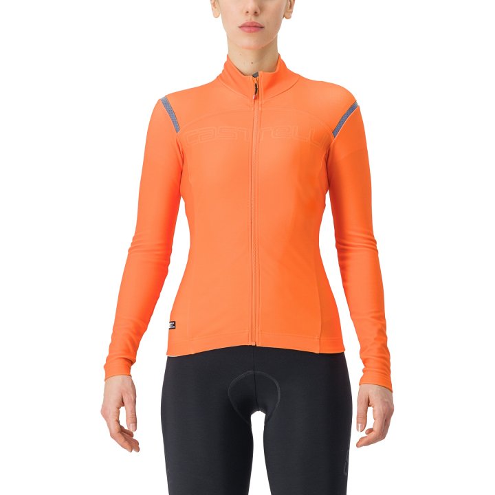 Castelli tutto nano RoS fietsshirt lange mouw oranje dames XL