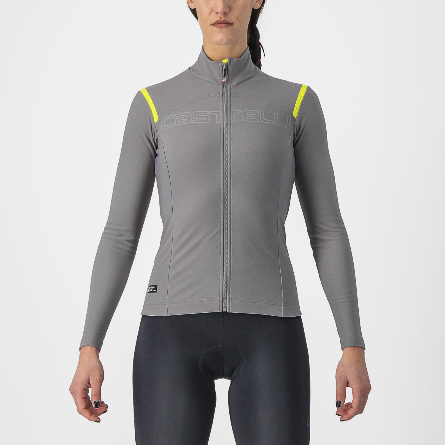 Castelli Tutto Nano RoS fietsshirt lange mouw grijs dames M