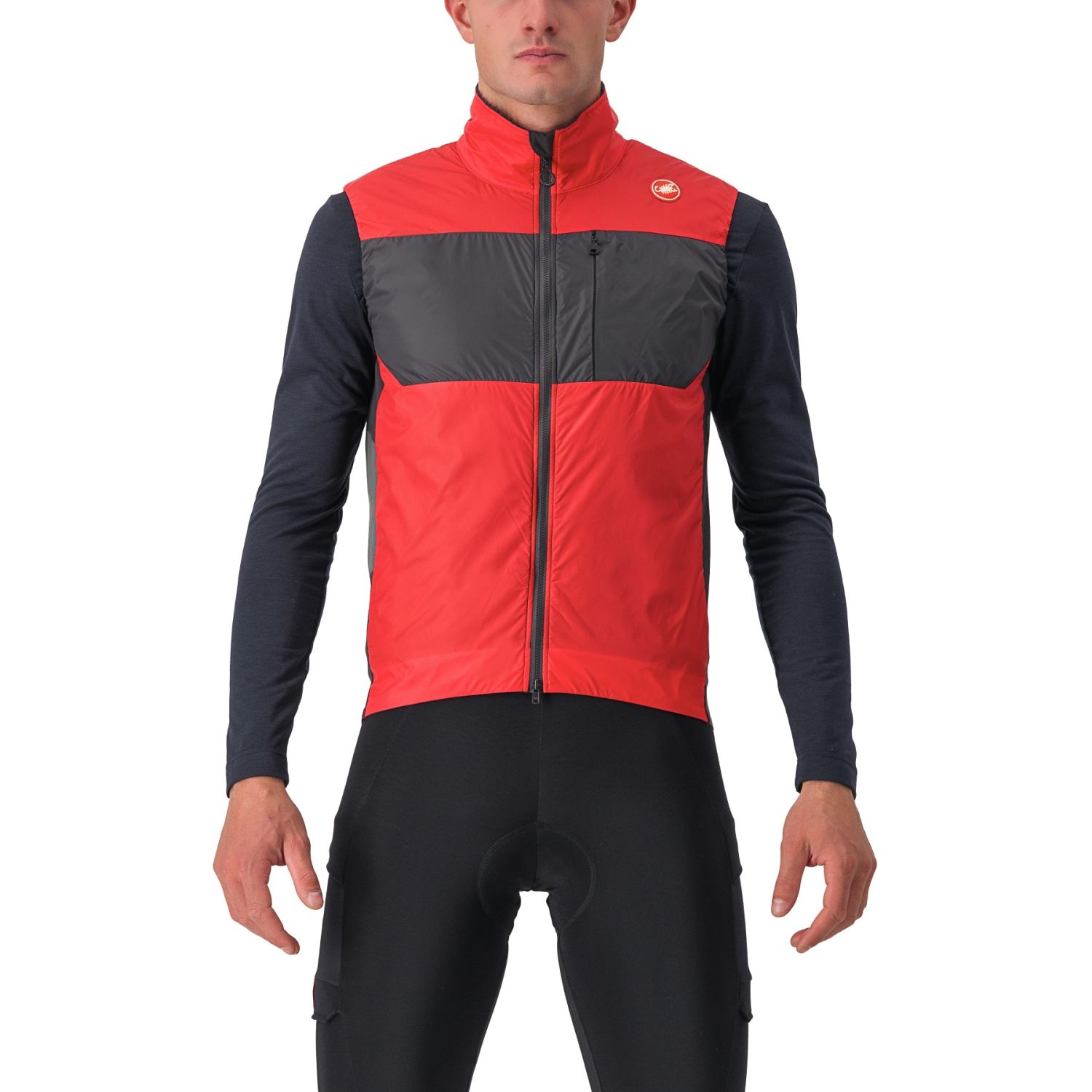 Castelli Unlimited Puffy fietsvest mouwloos rood heren XXL