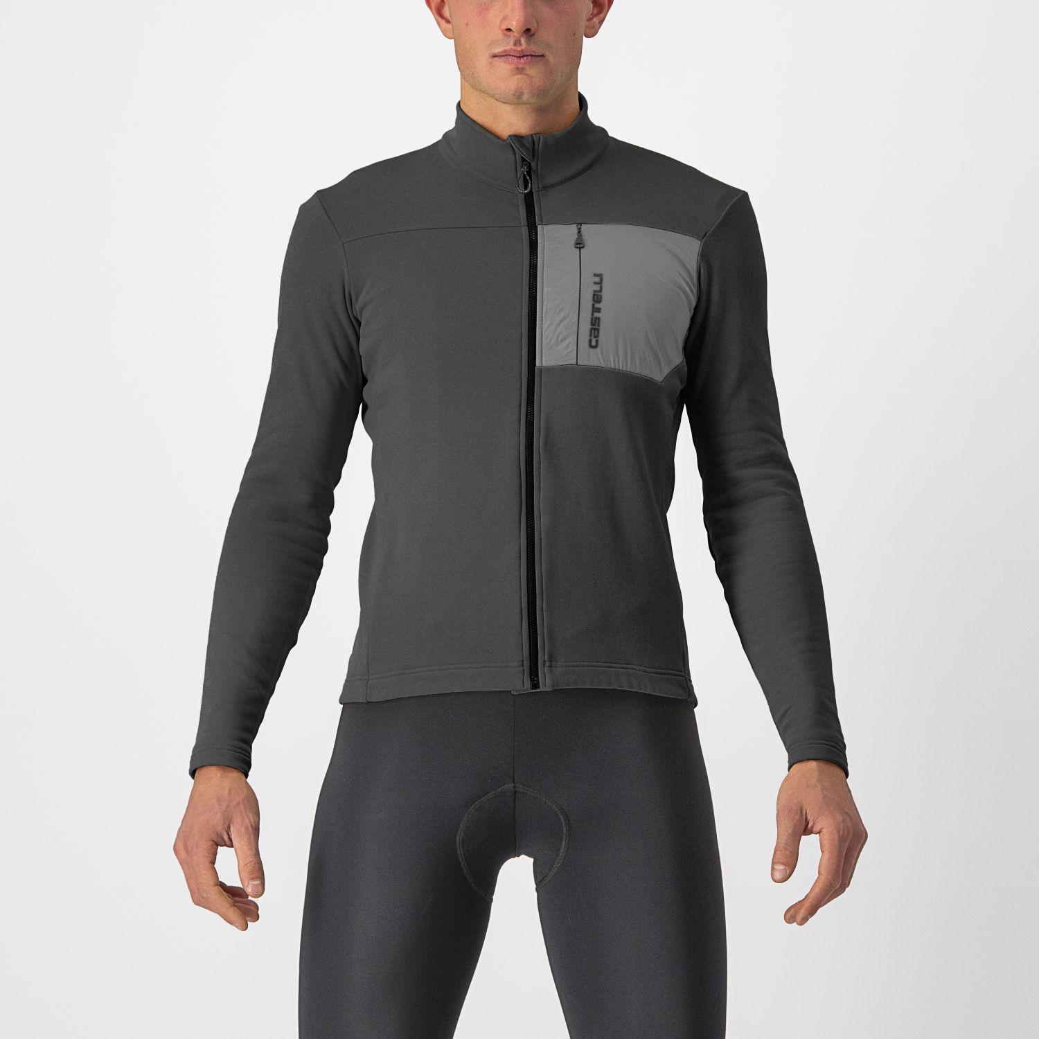 Castelli Unlimited Trail fietsshirt lange mouw donkergrijs heren M