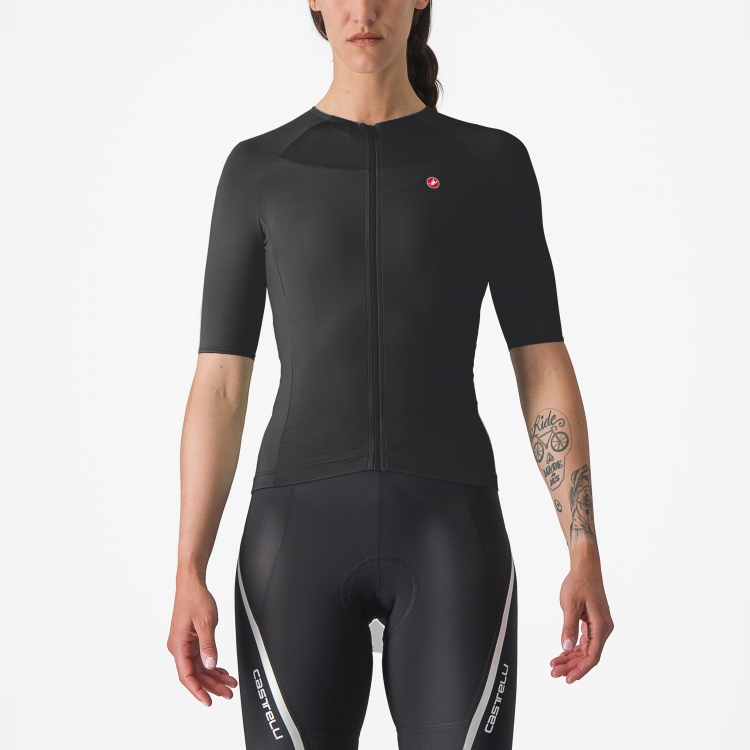 Castelli Velocissima 2 korte mouw fietsshirt zwart dames XL
