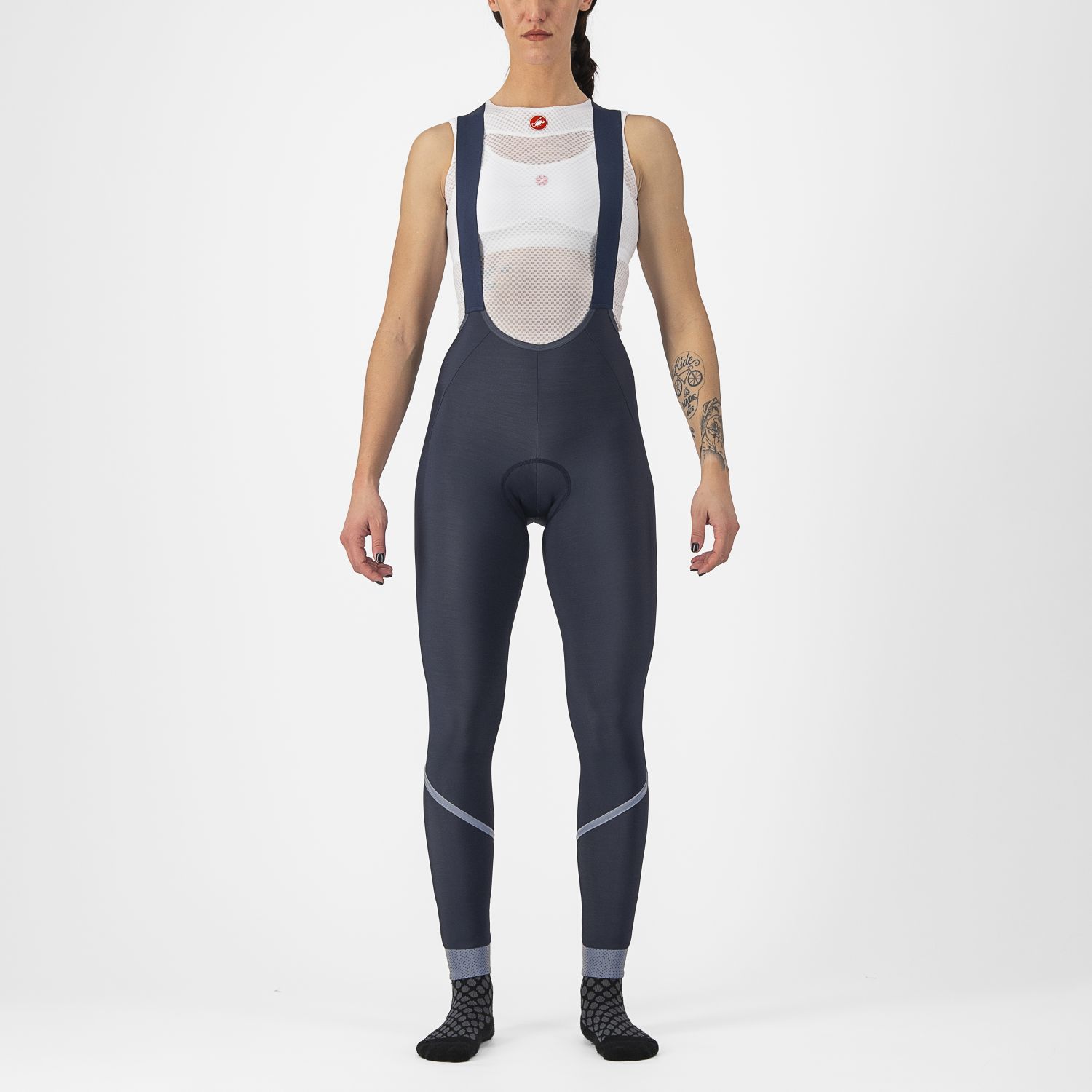 Castelli Velocissima DT fietsbroek lang blauw dames S
