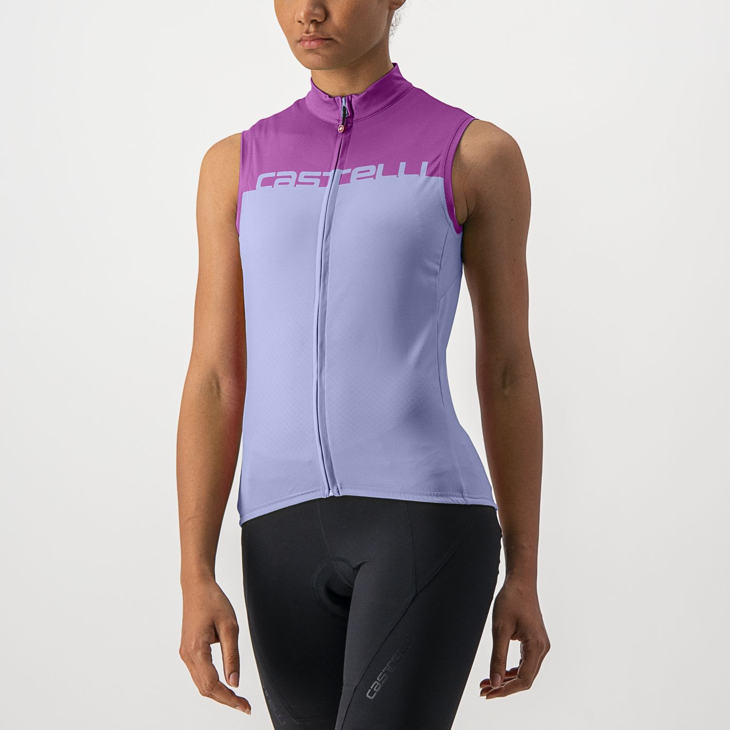 Castelli Velocissima mouwloos fietsshirt paars dames XL