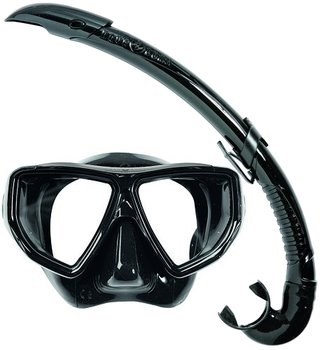 Aqua Lung Sport Oyster LX + Airflex LX Snorkelset zwart AS111480