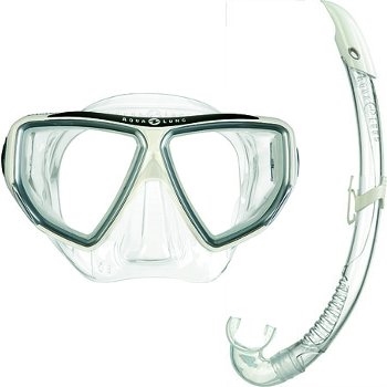 Aqua Lung Sport Oyster LX + Airflex LX Snorkelset wit AS111470