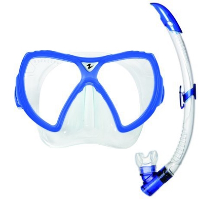 Aqua Lung Sport Visionflex LX + Airflex Purge LX Snorkelset blauw AS111410