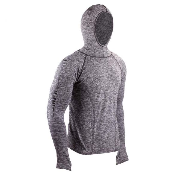 Compressport 3D thermo seamless hoodie grijs HD3D-90