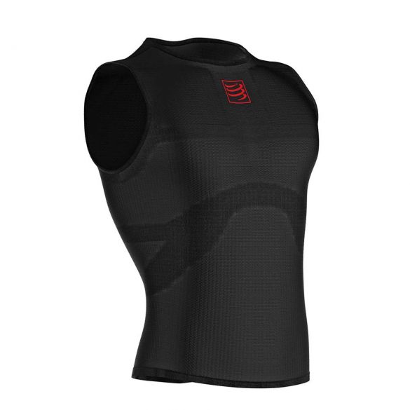 Compressport 3D thermo ultralight mouwloos ondershirt zwart TS3D-TK99
