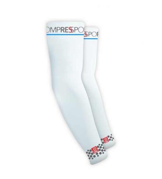 Compressport Armforce compressiemouwen wit ASAF00