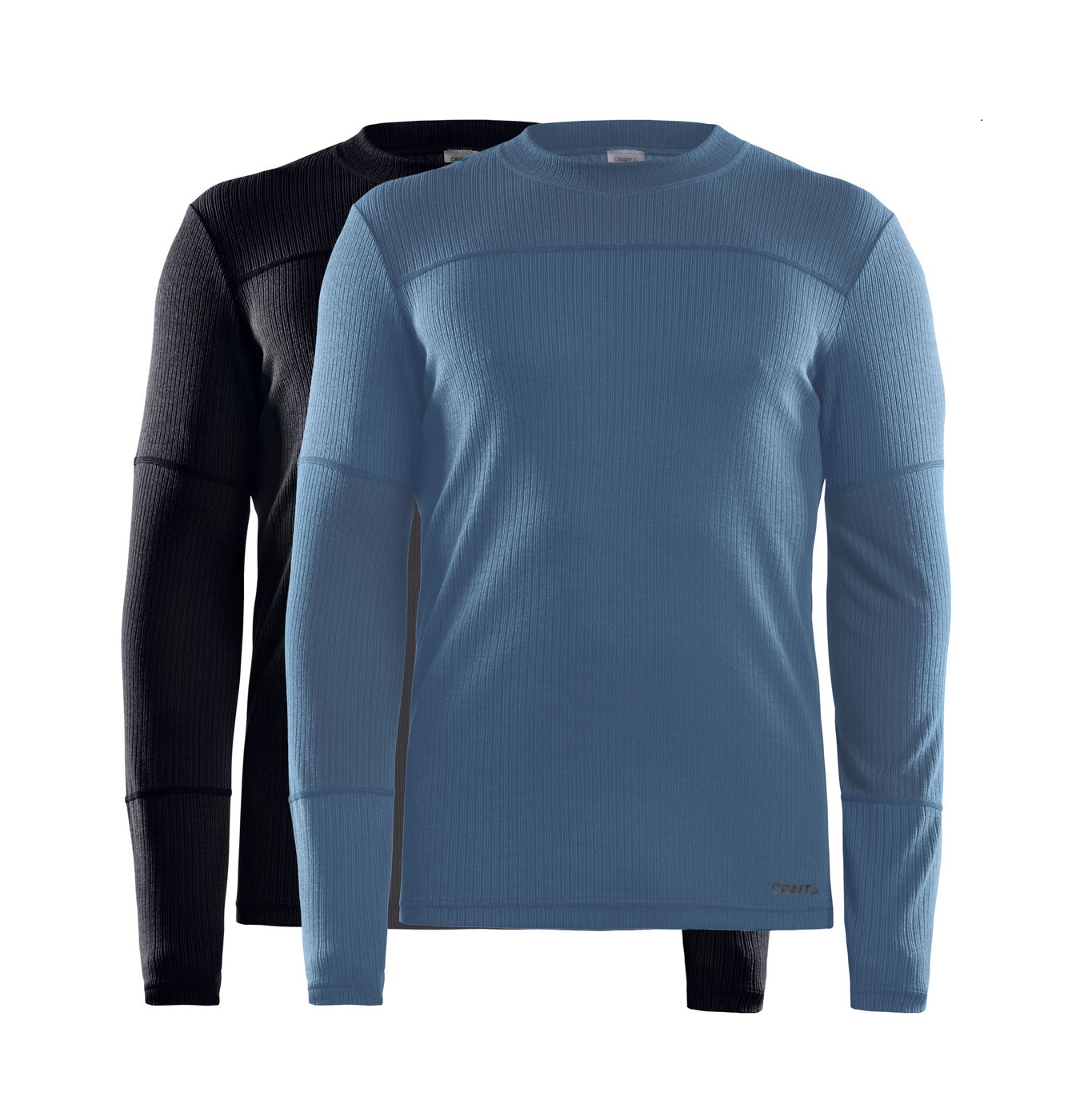 Craft Core Dry ondershirt 2-pack lange mouw zwart/blauw heren XXL afbeelding