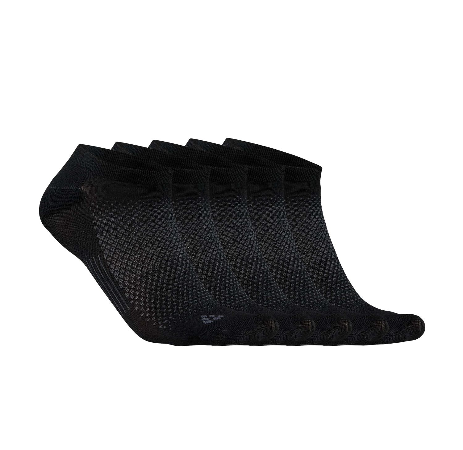 Craft CORE Dry Footies sokken 5-pack zwart unisex 1916103-999000