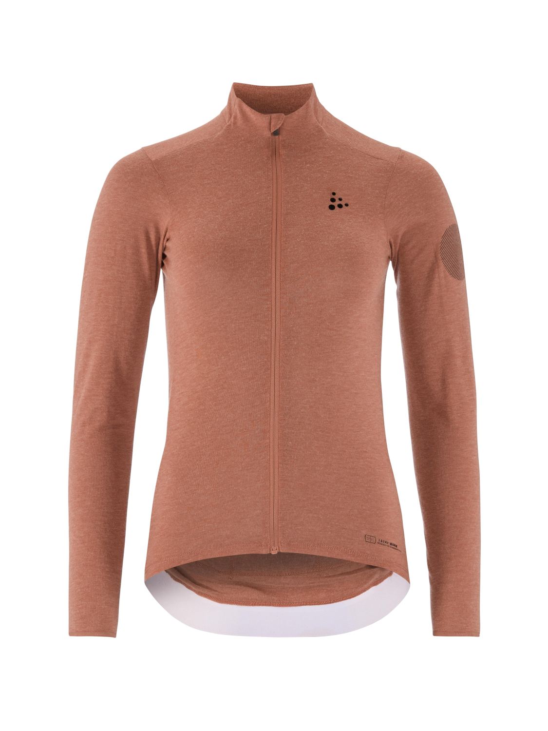 Craft Core Bike Essence Wool Jersey lange mouw oranje dames 1913652-747000
