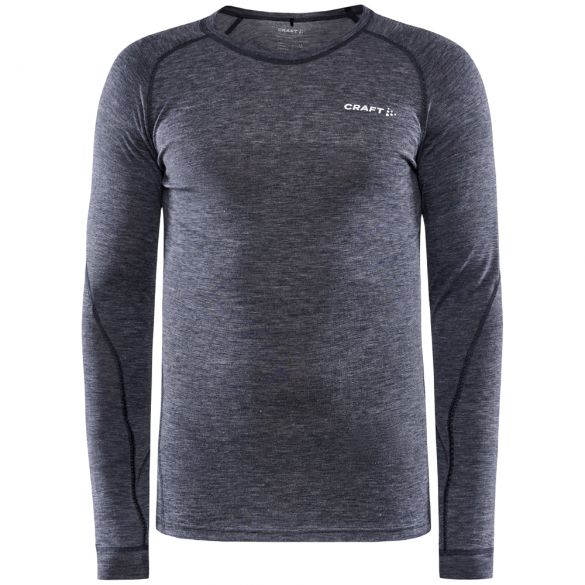 Craft Core Wool merino lange mouw ondershirt grijs heren 1911546-396200