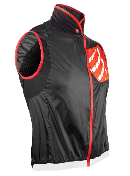 Compressport Cycling hurricane wind protect vest zwart WSCY-TK99