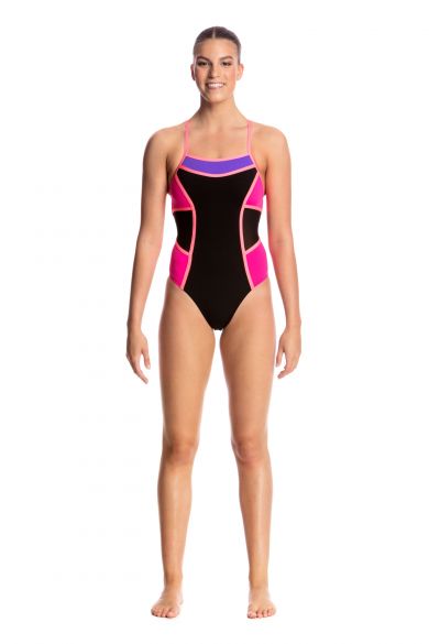Funkita Pink shadow Colour block badpak dames FKS002L01787