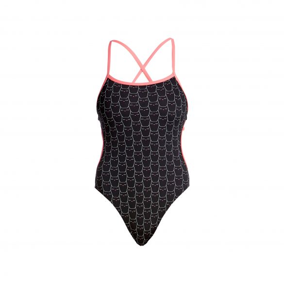 Funkita Night cat Cut away badpak dames FKS004L02058
