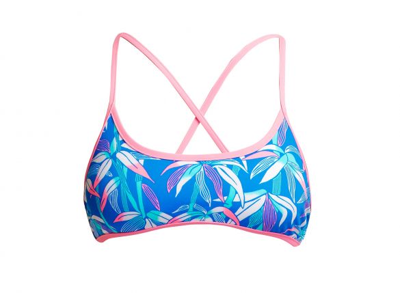 Funkita Boobam blue cross back top dames FKS007L02633